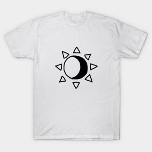 The Sun Holds The Moon (Black) T-Shirt